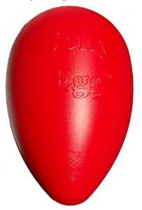 Jolly Pets Red Egg Dog Toy - 8 Inch - {L + 1}