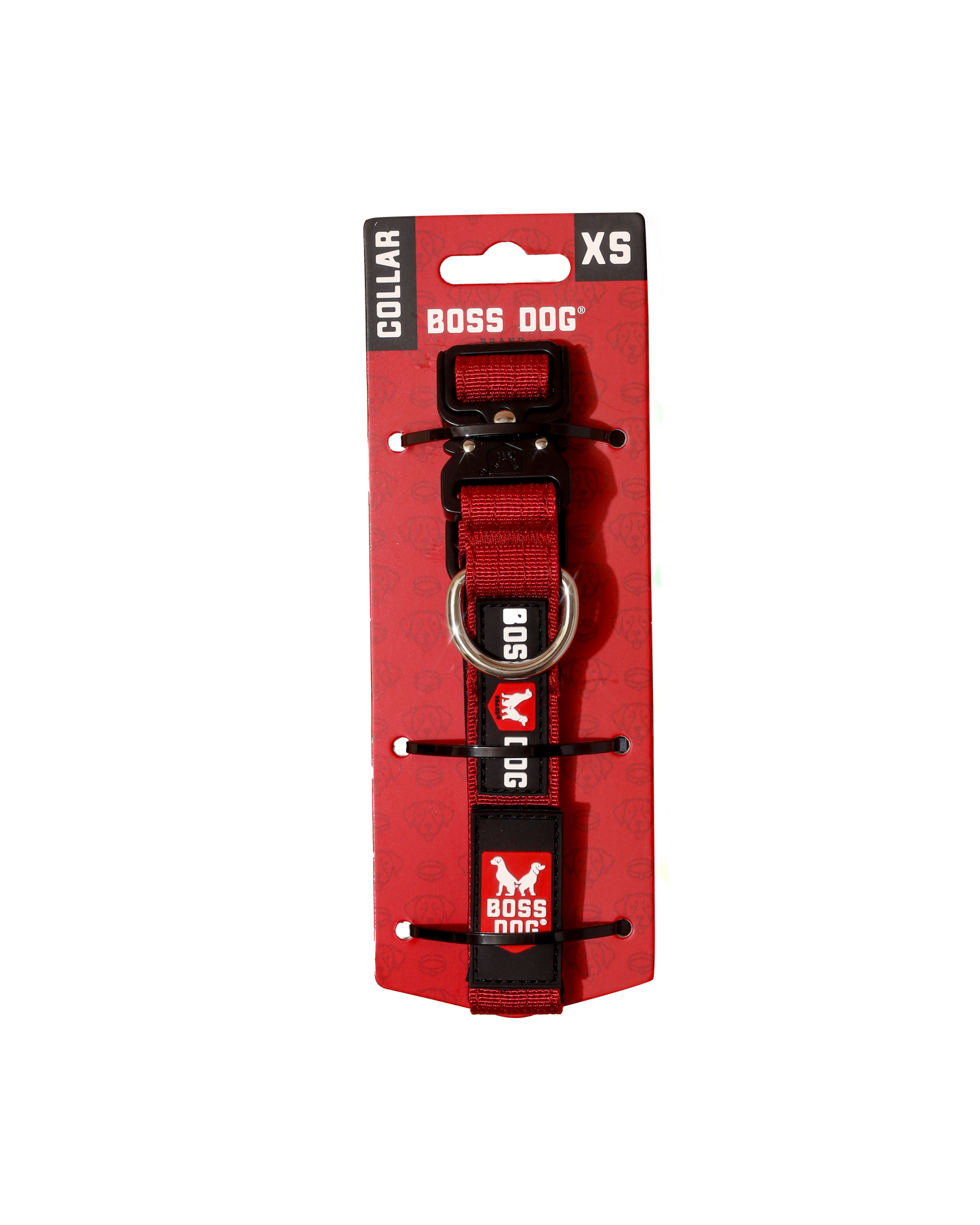 Boss Dog Tactical Adjustable Dog Collar Red X-Small, 11-14 in 860011480426