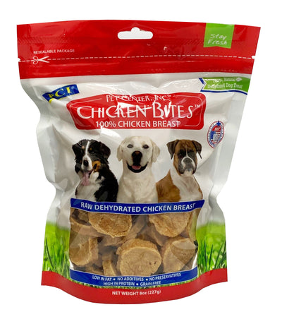 Pet Center Chicken Bites US Dog Treats Chicken 8 oz 727348222276