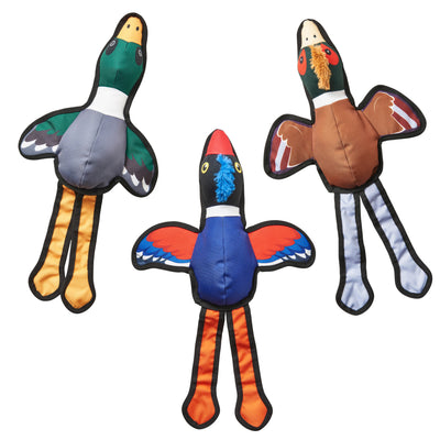 Spot Love The Earth Dog Toy Oxford Ducks Assorted Color 20 in 077234547106