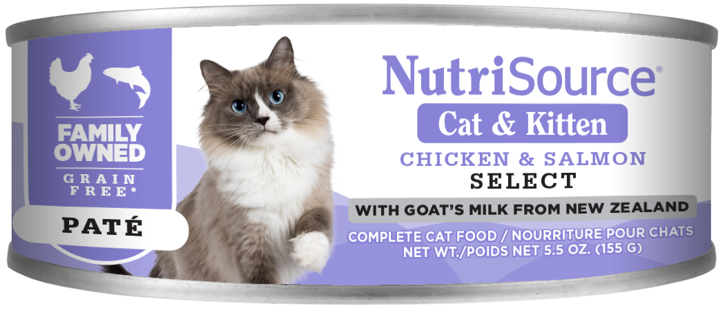 NutriSource Cat & Kitten Canned Cat Food Select 12ea/5.5 oz 073893922094