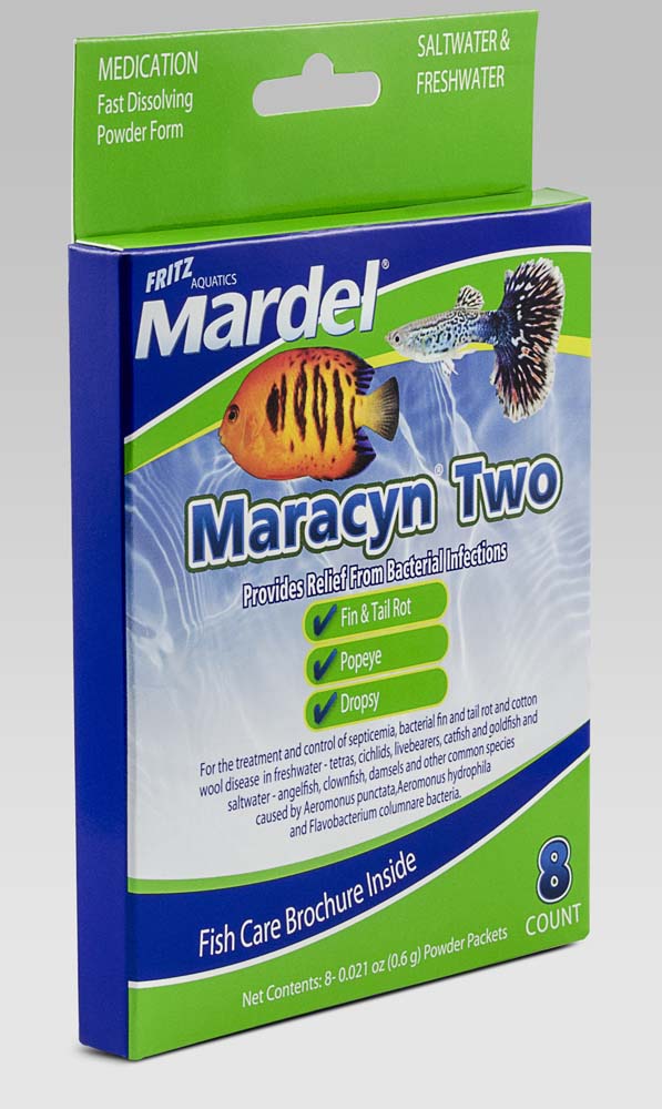 Mardel Maracyn 2 Antibacterial Medication 0.021 oz, 8 ct 080531470008