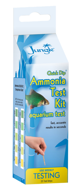 Jungle Laboratories Quick Dip Ammonia Test Kit for Freshwater and Saltwater Aquarium