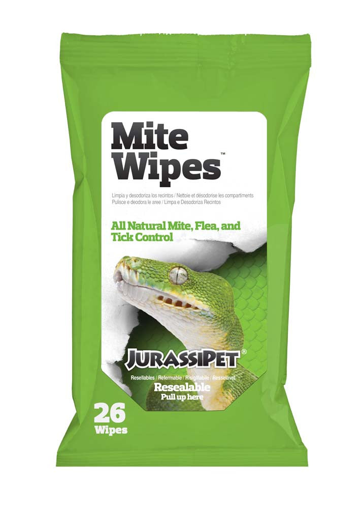 Jurassipet MiteWipes Mite, Flea and Tick Control 26 Wipes