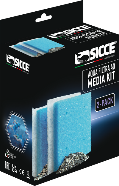 Sicce Aqua Filtra Media Kit 40 gal, 2 pk 8011469982983