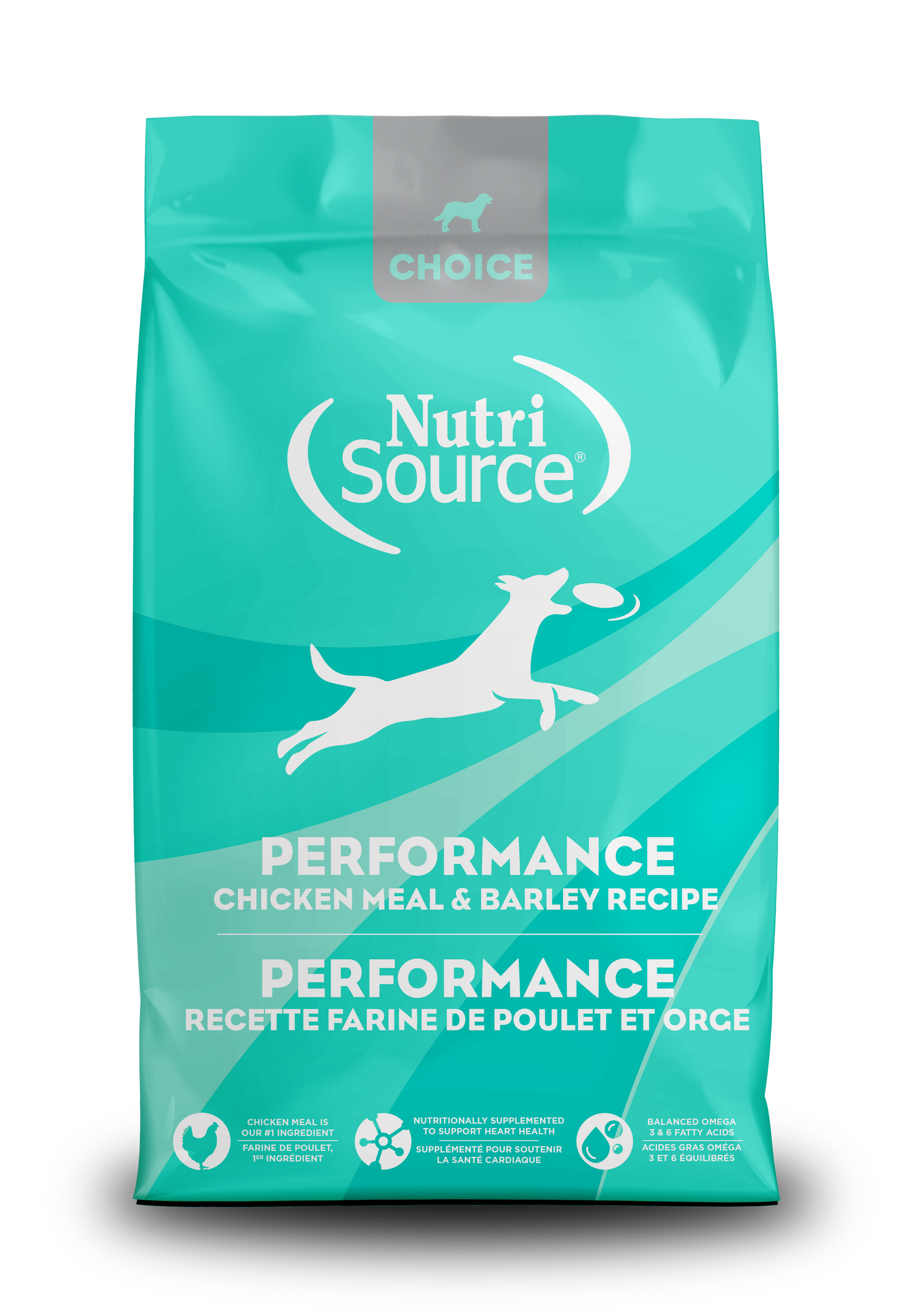 NutriSource Choice ALS Performance Dry Dog Food Chicken 40 lb 073893230359