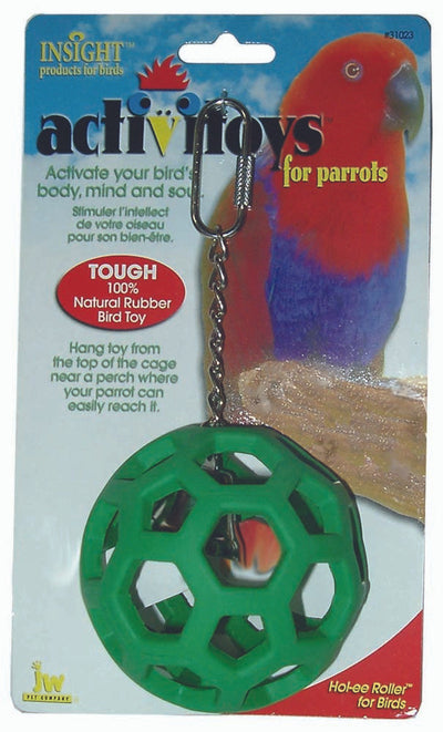 JW Pet ActiviToy Hol-ee Roller Bird Toy Multi-Color LG