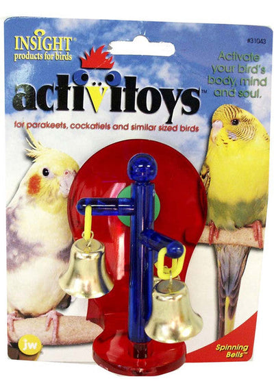 JW Pet ActiviToy Spinning Bells Bird Toy Assorted SM/MD