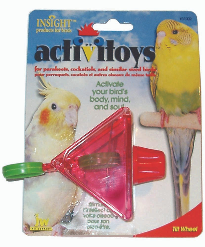 JW Pet ActiviToy Tilt Wheel Bird Toy Assorted One Size