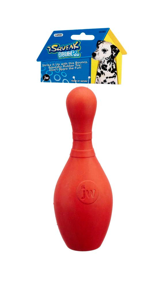 JW Pet Bouncin' Bowlin Pin Dog Toy Assorted LG