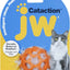 JW Pet Cataction Feather Ball Cat Toy Orange One Size