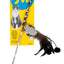 JW Pet Cataction Feather Ball Wand Cat Toy Black White One Size