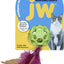 JW Pet Cataction Feather Ball with Bell Cat Toy Green One Size