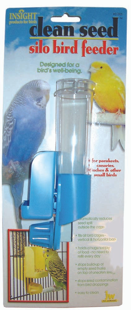 JW Pet Clean Seed Silo Bird Feeder Assorted SM