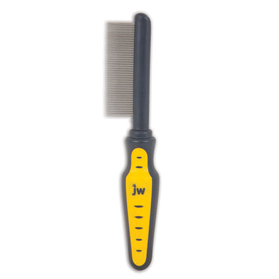 JW Pet Comb Fine Grey, Yellow One Size