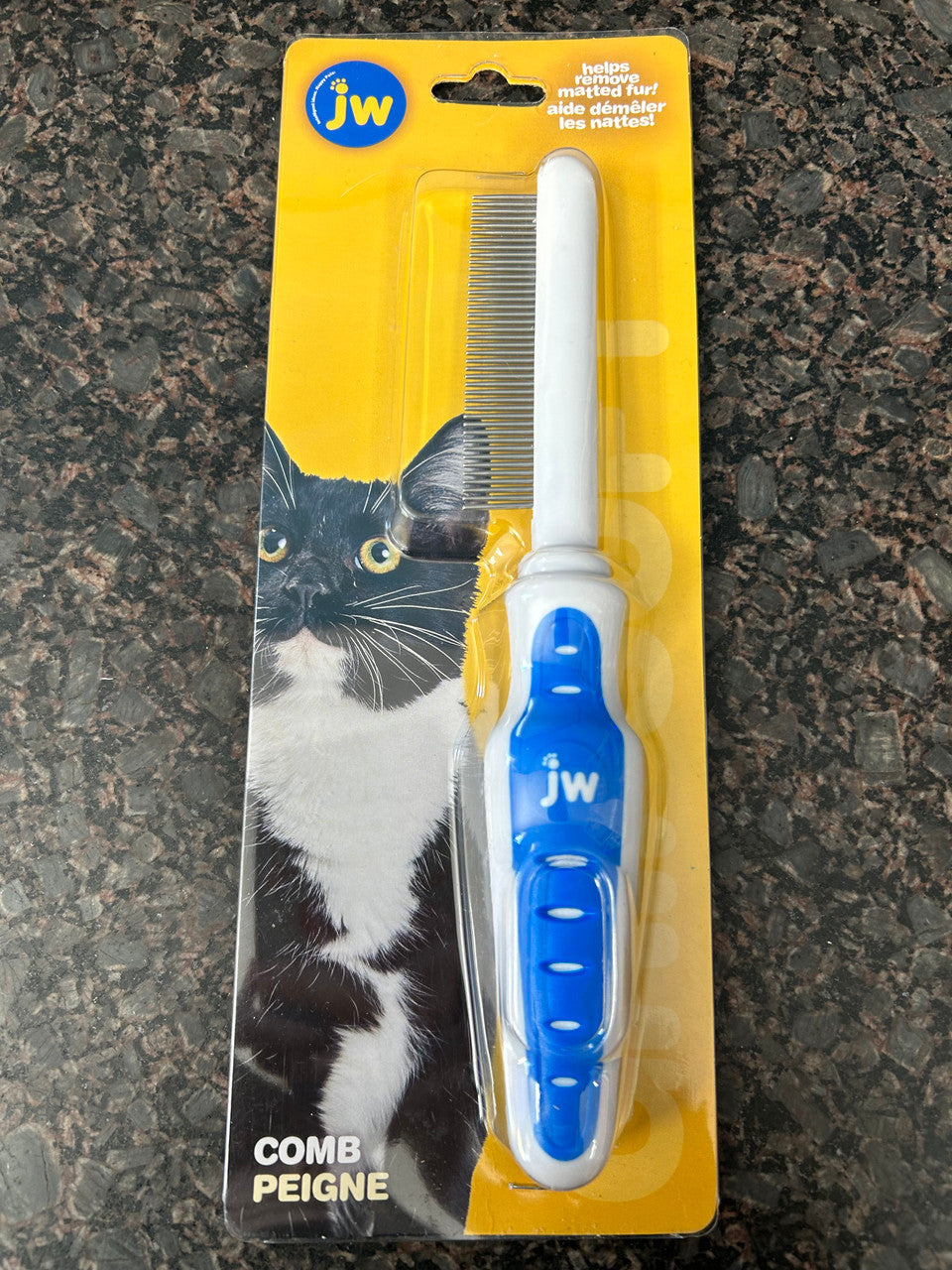 JW Pet Company GripSoft Cat Comb {L+1x} 189004 618940650188