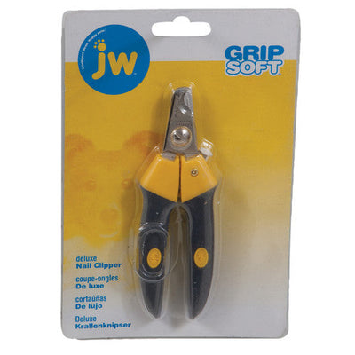 JW Pet Deluxe Dog Nail Clipper Grey/Yellow MD