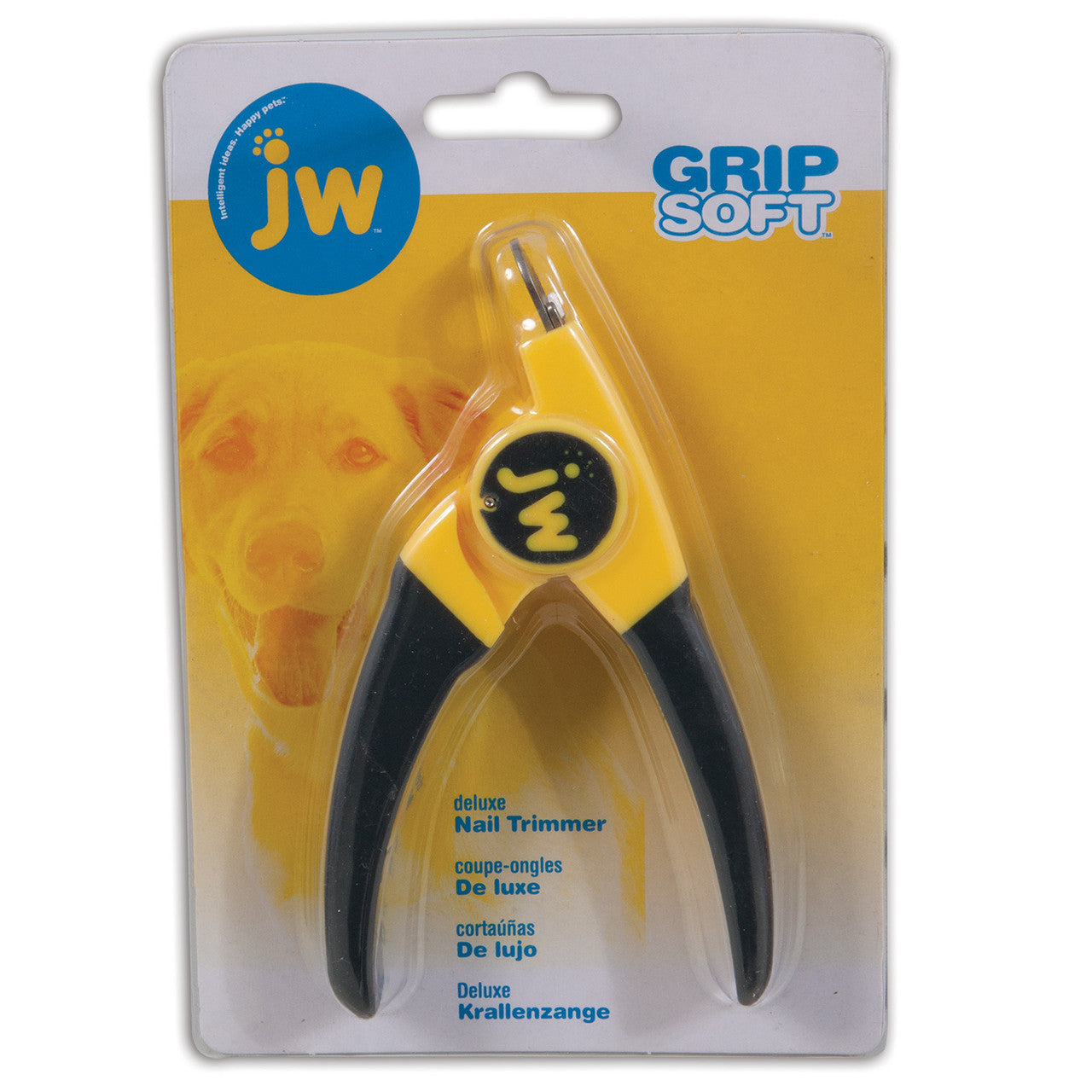 JW Pet Deluxe Dog Nail Trimmer Grey, Yellow Regular