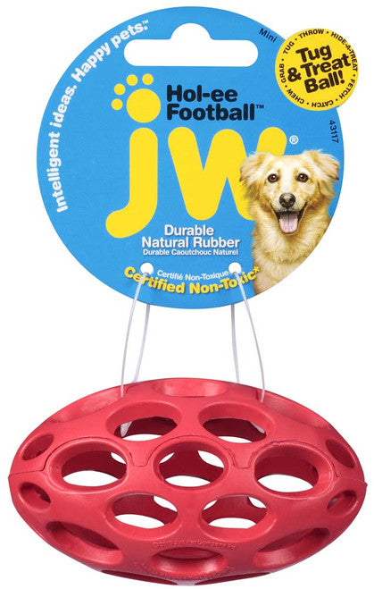 JW Pet Hol - ee Football Dog Toy Assorted Mini