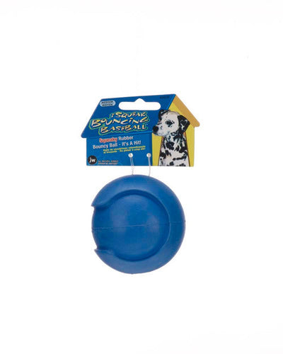 JW Pet iSqueak Bouncin’ Dog Toy Baseball Assorted MD