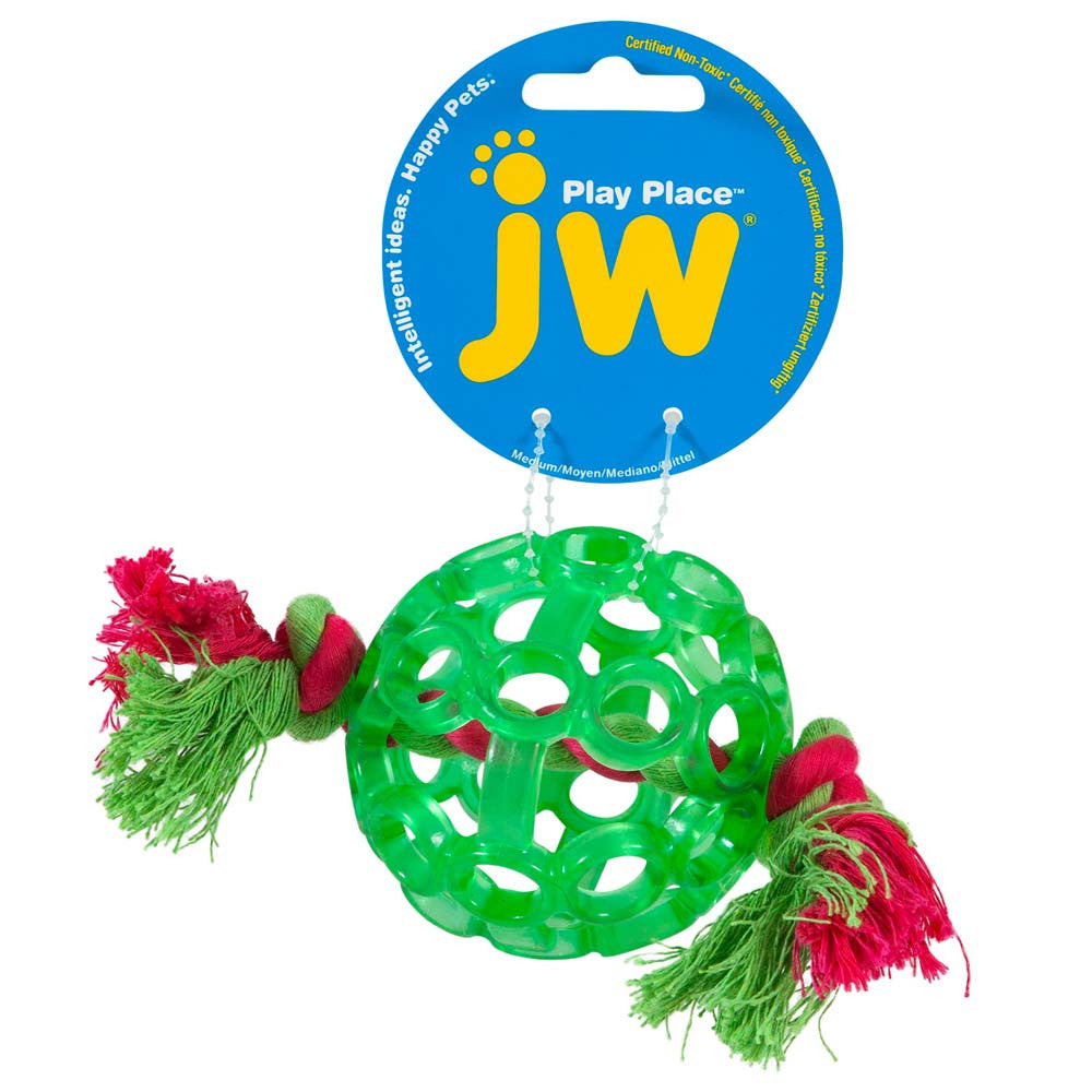 JW Pet Playplace Lattice Ball Dog Toy Assorted MD