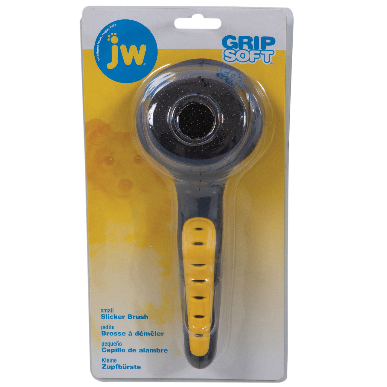 JW Pet Slicker Brush Grey/Yellow SM