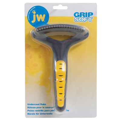 JW Pet Undercoat Rake Grey, Yellow Regular Teeth