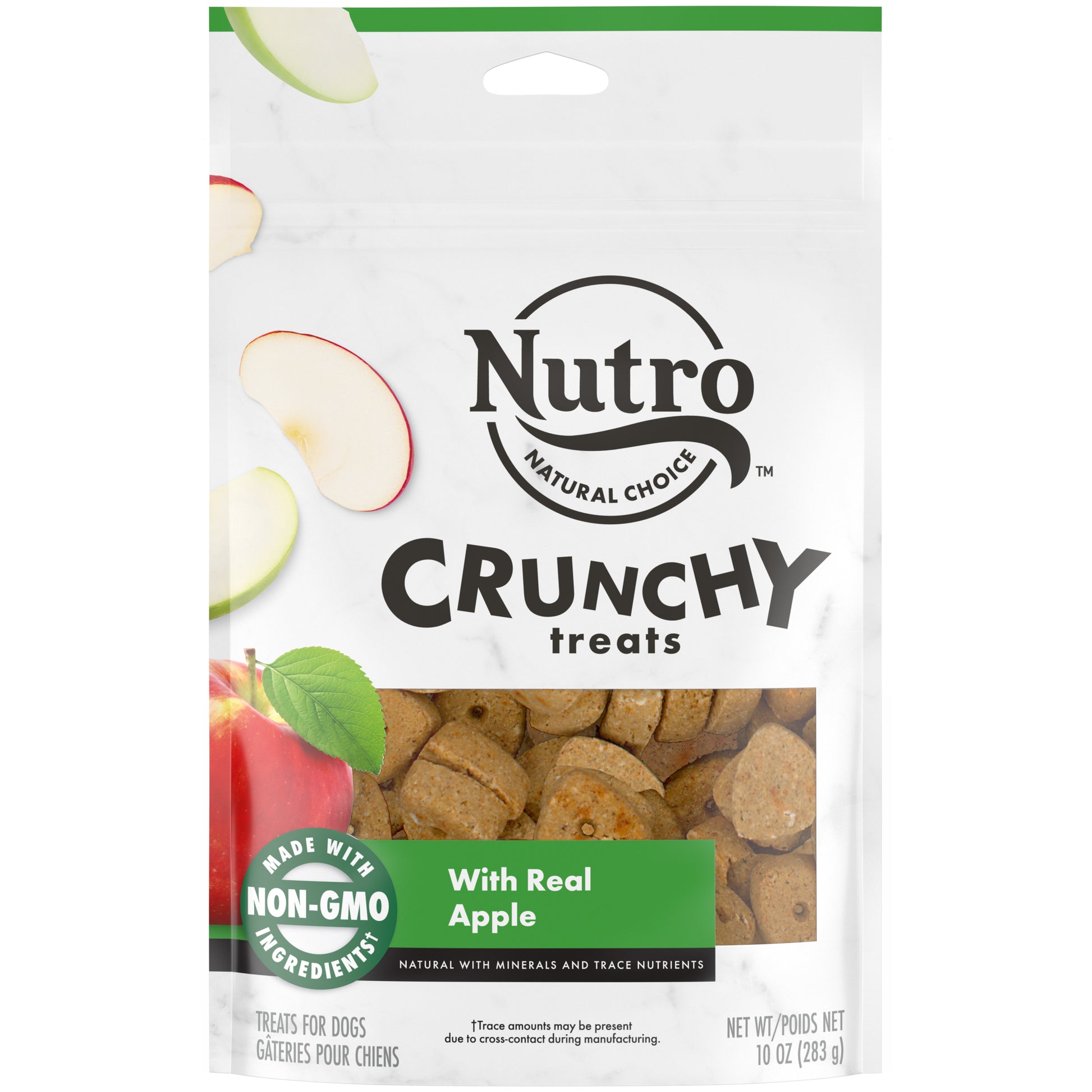 Nutro Products Crunchy Dog Treats Apple 10 oz 079105110860