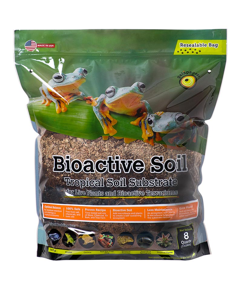Galapagos Bioactive Tropical Soil Substrate Stand-Up Pouch 8 qt 759834050346