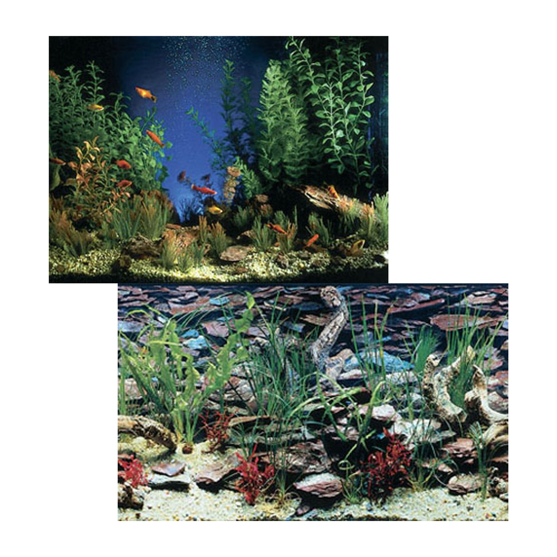 Penn-Plax Double Back Aquarama & Shalescape Background Roll 12In X 50 ft 030172131080