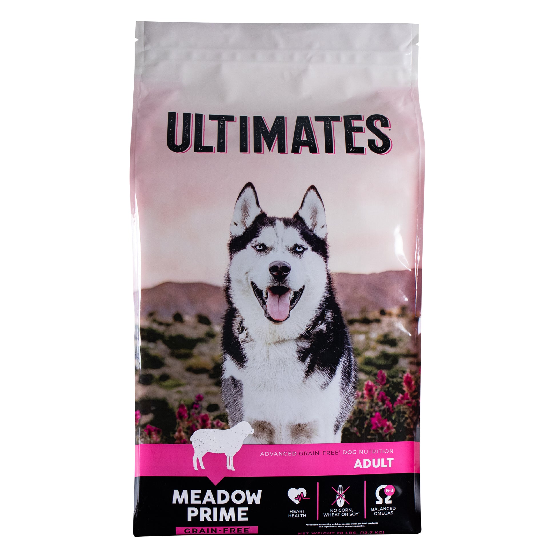 Ultimates Meadow Prime Dry Dog Food 28 lb 034846596229
