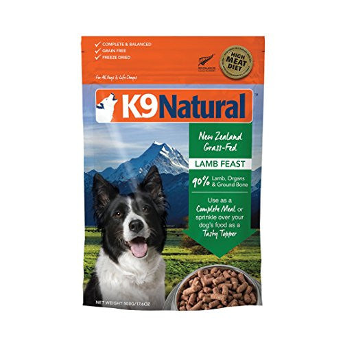 K9 Natural Dog Freeze-dried Lamb 1.1lb {L+x} 9421900779215