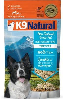K9 Naturals Dog Freeze-dried Beef Green Tripe Topper 2.6oz {L+x} 9421904014923