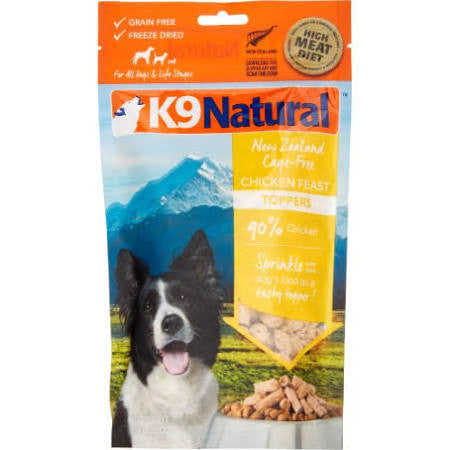 K9 Naturals Dog Freeze - dried Chicken Topper 3.5oz {L + x}