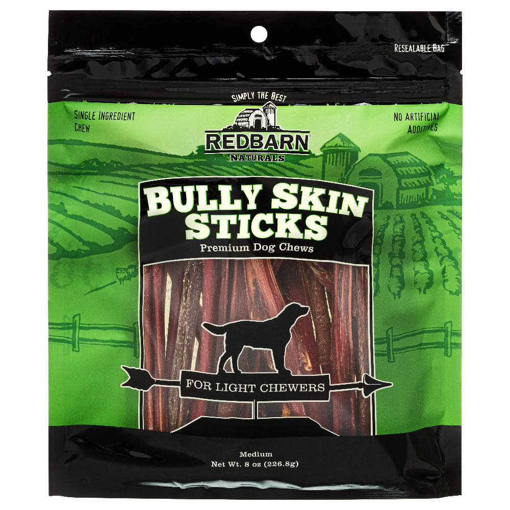 Redbarn Pet Products Bully Skin Sticks Dog Treat 8 oz 785184201107