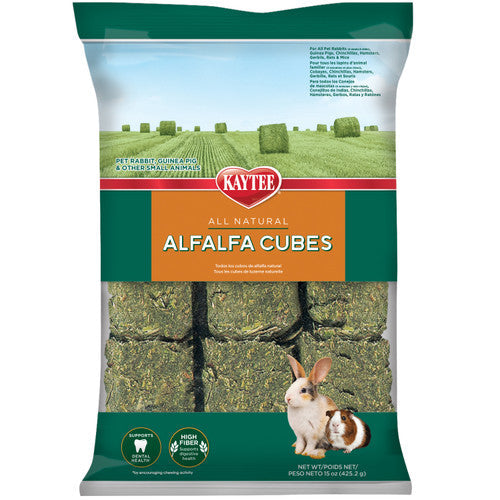 Kaytee Alfalfa Cubes 15 oz - Small - Pet