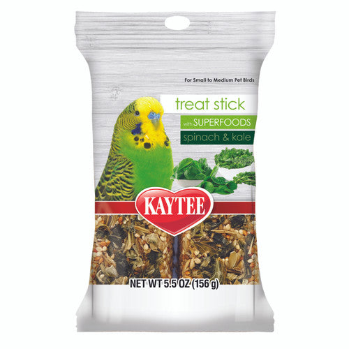 Kaytee Avian Superfood Treat Stick Spinach & Kale 5.5oz - Bird
