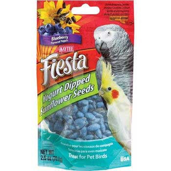Kaytee Blueberry Flavor Yo Dipped Sunflower Seeds for All Pet Birds 2.5 oz - Bird