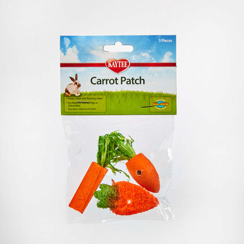 Kaytee Chew Toy Carrot Patch 3 Count - Small - Pet