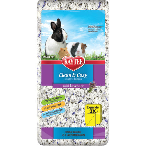 Kaytee Clean & Cozy Lavender Small Animal Pet Bedding 24.6 Liters - Small - Pet