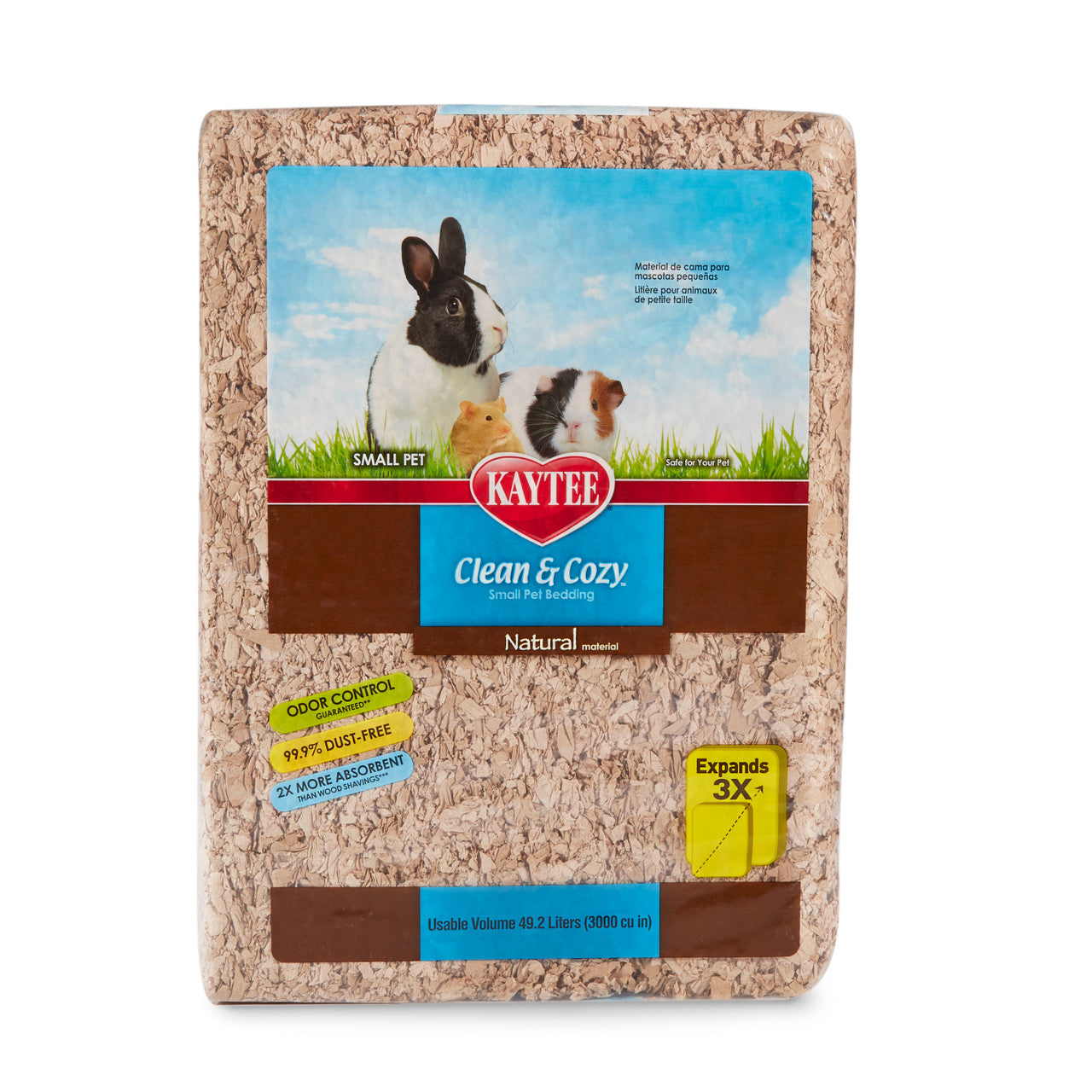 Kaytee Clean & Cozy Natural Small Animal Pet Bedding 49.2 Liters
