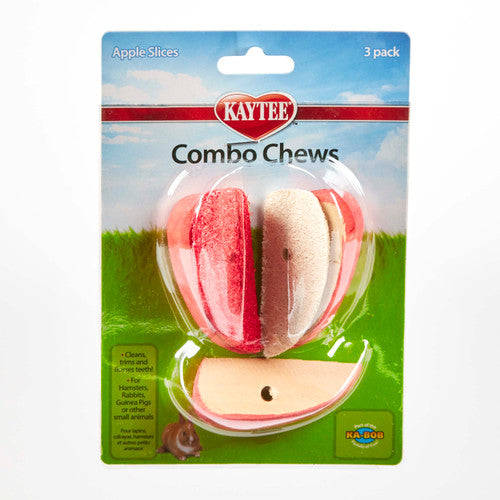 Kaytee Combo Chew Apple Slice 3 Count - Small - Pet
