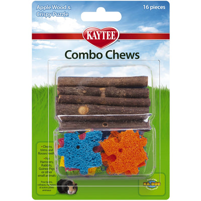 Kaytee Combo Chew Apple Wood & Puzzle