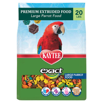 Kaytee Exact Rainbow Premium Large Parrot Food 20 Pounds - Bird