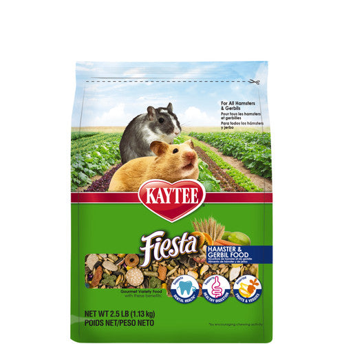 Kaytee Fiesta Hamster and Gerbil Food 2.5 lb - Small - Pet