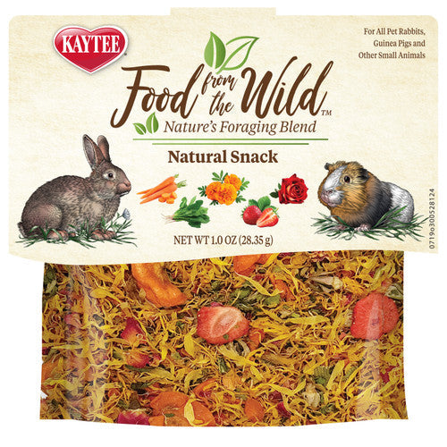 Kaytee Food From the Wild Natural Snack Rabbit and Guinea Pig 1 Ounce - Small - Pet