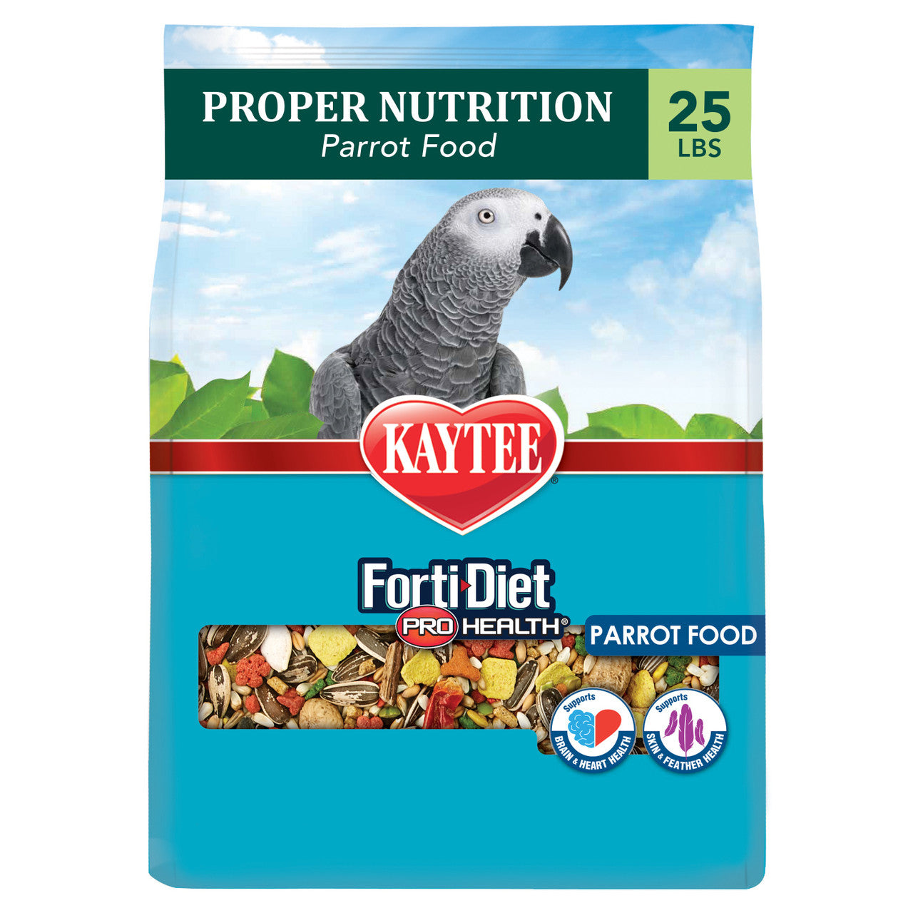 Kaytee Forti-Diet Pro Health Feather Health Parrot Food 25lb