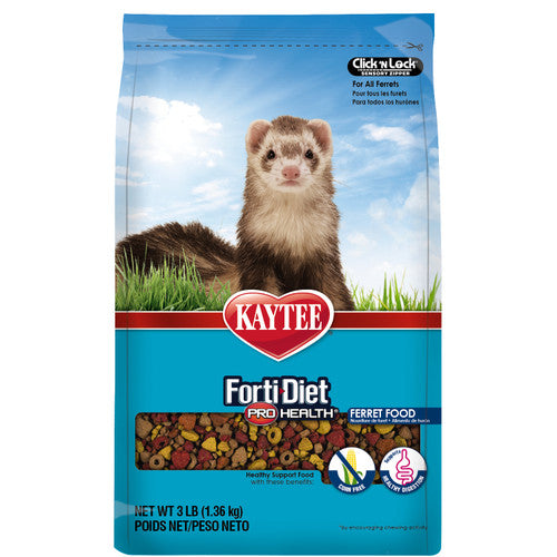 Kaytee Forti - Diet Pro Health Ferret Food 3lb - Small - Pet