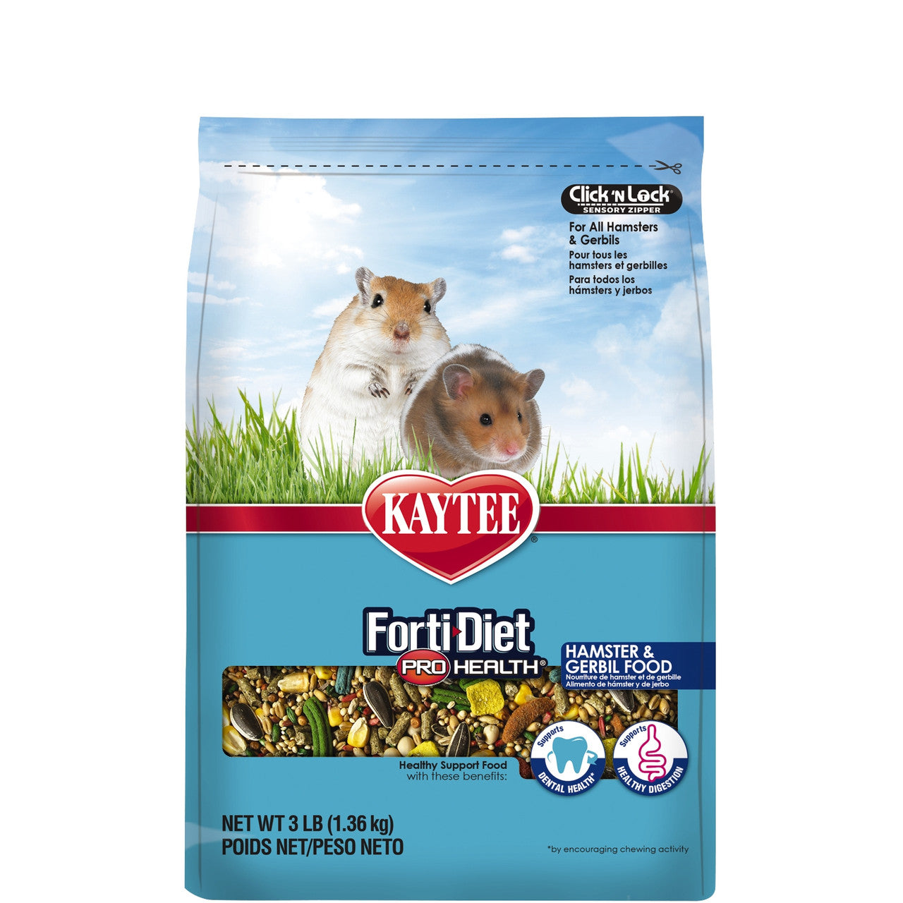 Kaytee Forti-Diet Pro Health Hamster and Gerbil Food 3lb