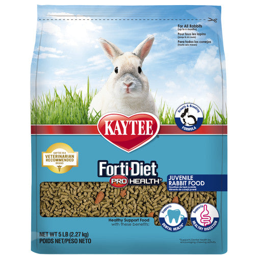Kaytee Forti - Diet Pro Health Juvenile Rabbit Food 5lb - Small - Pet